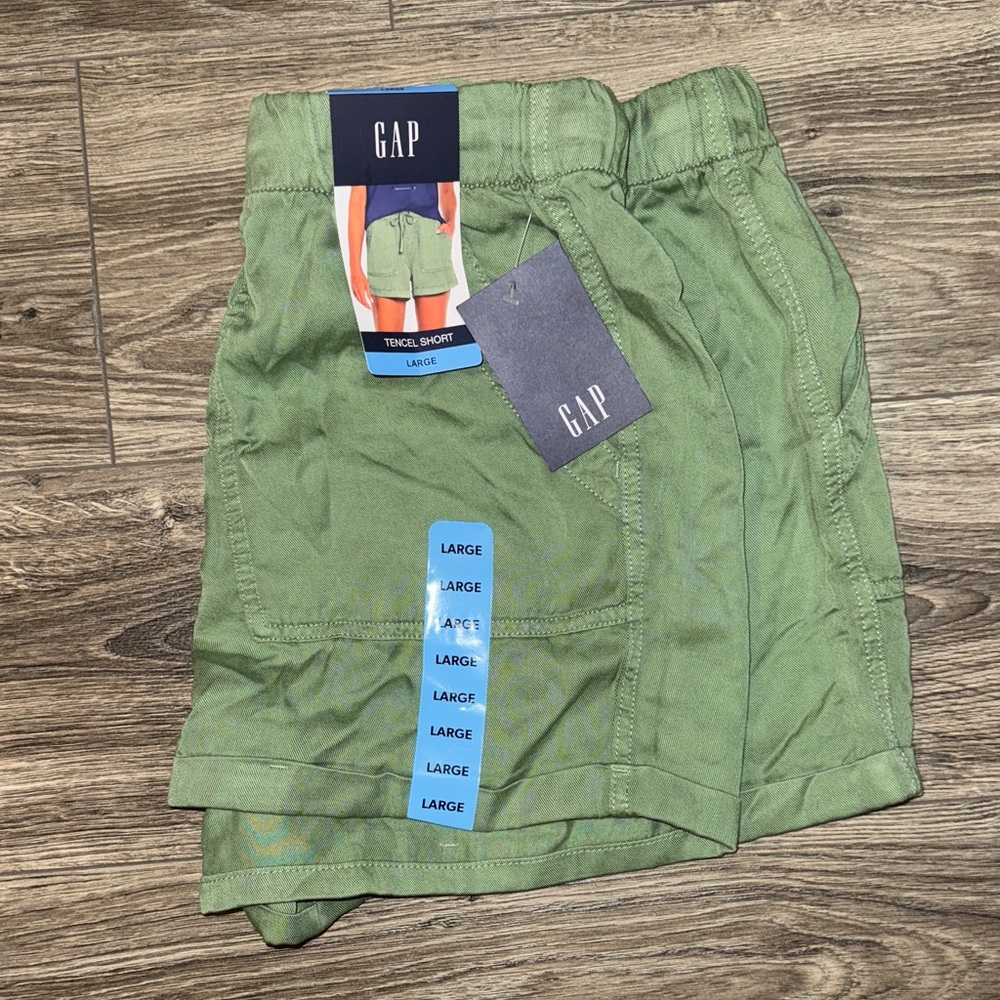 GAP Olive Green Drawstring Shorts